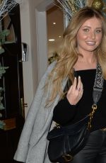 AMY HART Leaves Richy Hair Salon in Knightsbridge 12/02/2020