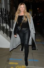 AMY HART Leaves Richy Hair Salon in Knightsbridge 12/02/2020