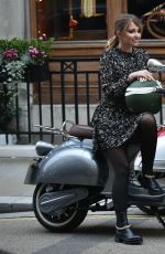 AMY HART on the Set of Commercial for Velo Scooters in London 11/30/2020