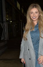 AMY HART Out for Dinner at 29 Restaurant in Battersea 12/12/2020