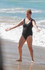 AMY SCHUMER in Swimsuit at a Beach in St. Barths 12/26/2020