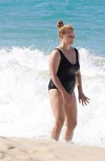 AMY SCHUMER in Swimsuit at a Beach in St. Barths 12/26/2020