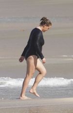 AMYSCHUMER in Wetsuit at a Beach in St. Barth 12/28/2020