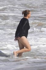 AMYSCHUMER in Wetsuit at a Beach in St. Barth 12/28/2020