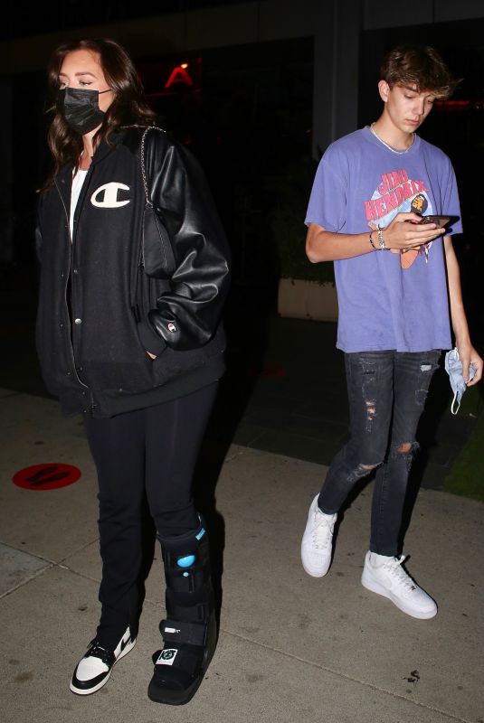 ANASTASIA KARANIKOLAOU Leaves Boa Steakhouse in Los Angeles 12/04/2020