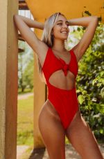 ANG WATTERS in a Red Swimsuit - Instagram Photos 12/20/2020