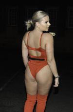 APOLLONIA LLEWELLYN in a Santa Outfit Night Out in Liverpool 12/15/2020