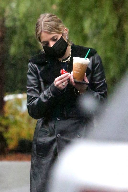ASHLEY BENSON Out for Coffee in Los Feliz 12/28/2020