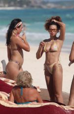 ASHLEY MOORE in Bikini at a Beach in Tulum 12/21/2020