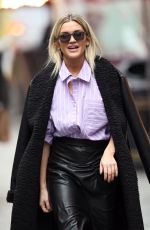ASHLEY ROBERTS Arrives at Heart Radio in London 12/04/2020