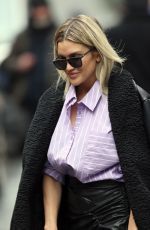 ASHLEY ROBERTS Arrives at Heart Radio in London 12/04/2020