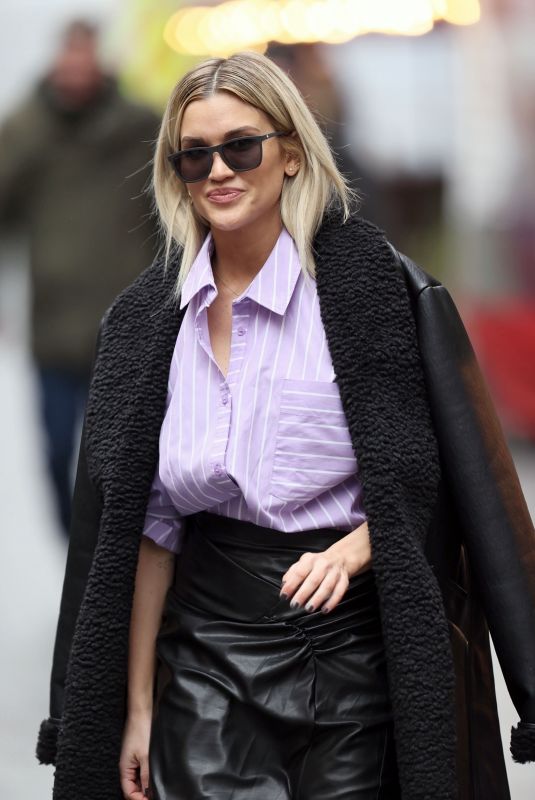 ASHLEY ROBERTS Arrives at Heart Radio in London 12/04/2020