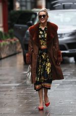 ASHLEY ROBERTS Arrives at Heart Radio in London 12/18/2020