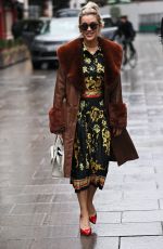 ASHLEY ROBERTS Arrives at Heart Radio in London 12/18/2020