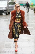 ASHLEY ROBERTS Arrives at Heart Radio in London 12/18/2020