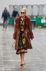 ASHLEY ROBERTS Arrives at Heart Radio in London 12/18/2020