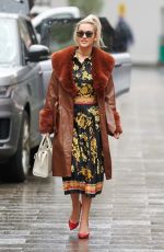 ASHLEY ROBERTS Arrives at Heart Radio in London 12/18/2020