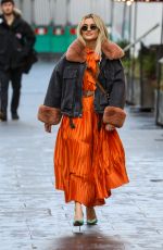 ASHLEY ROBERTS Leaves Global Radio Studios in London 12/14/2020