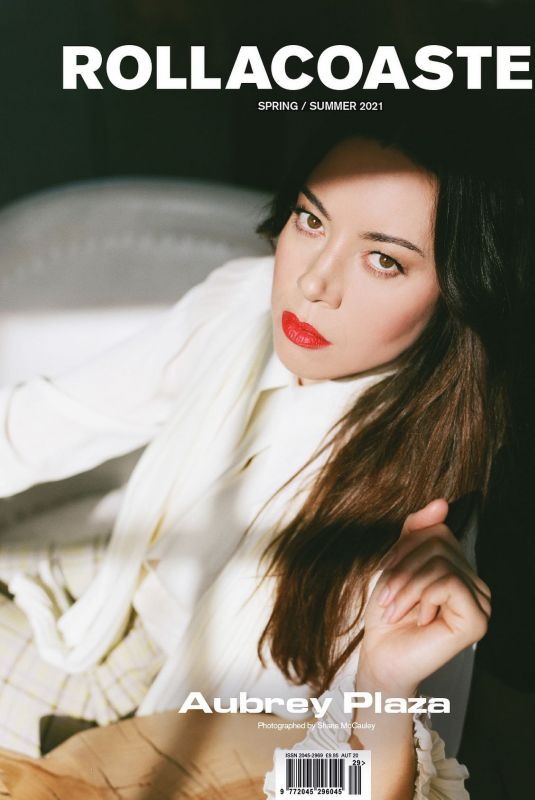 AUBREY PLAZA on the Cover of Rollacoaster Magazine, Spring/Summer 2021