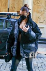 BELLA HADID Arrives at a Gym in New York 12/11/2020