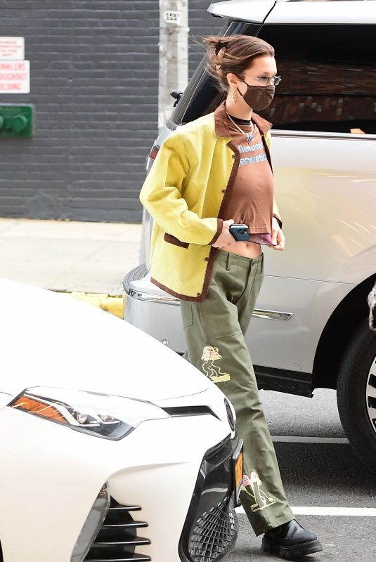 BELLA HADID Arrives at a Photoshoot in New York 12/08/2020