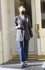 BELLA HADID Heading to Bar Pitti in New York 12/13/2020