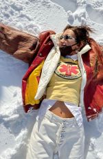 BELLA HADID in the Snow - Instagram Photos and Video 12/17/2020