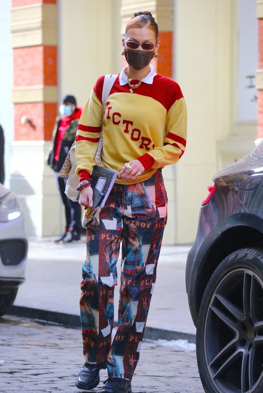BELLA HADID Leaves Her Apartment in New York 12/23/2020