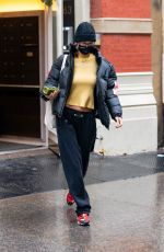 BELLA HADID Out and About in New York 12/05/2020