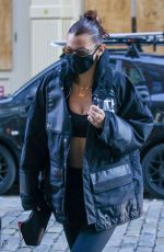 BELLA HADID Out and About in New York 12/10/2020