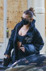 BELLA HADID Out and About in New York 12/10/2020