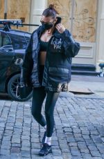 BELLA HADID Out and About in New York 12/10/2020