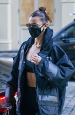 BELLA HADID Out and About in New York 12/10/2020