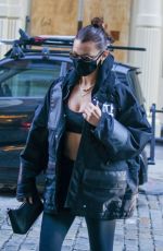 BELLA HADID Out and About in New York 12/10/2020