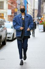 BELLA HADID Out and About in New York 12/13/2020