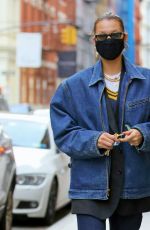 BELLA HADID Out and About in New York 12/13/2020
