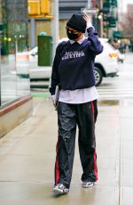 BELLA HADID Out and About in New York 12/15/2020