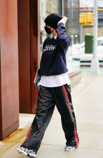 BELLA HADID Out and About in New York 12/15/2020