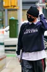 BELLA HADID Out and About in New York 12/15/2020