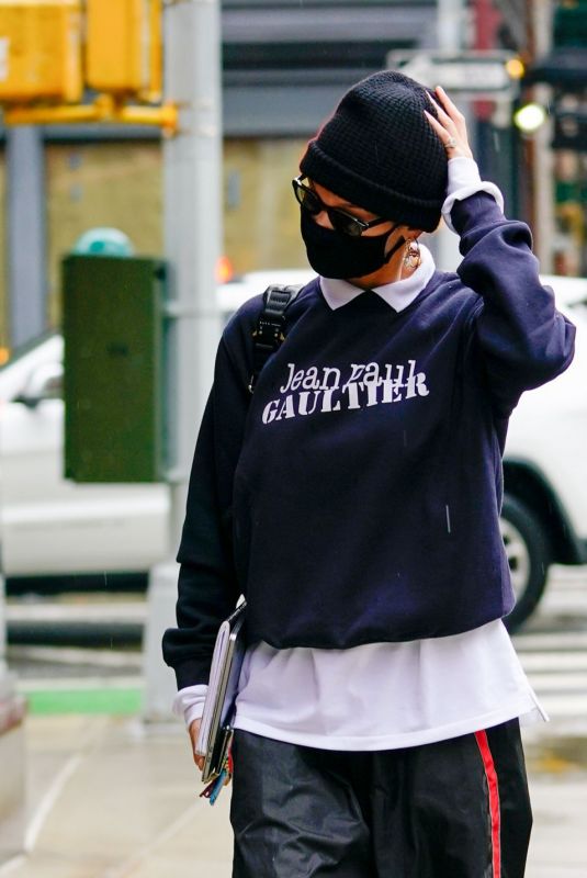 BELLA HADID Out and About in New York 12/15/2020