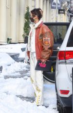 BELLA HADID Out and About in New York 12/18/2020