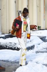 BELLA HADID Out and About in New York 12/18/2020