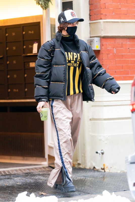 BELLA HADID Out in New York 12/20/2020