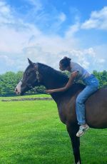 BELLA HADID Riding a Horse - Instagram Photos 12/01/2020