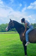 BELLA HADID Riding a Horse - Instagram Photos 12/01/2020