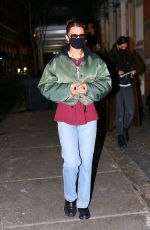 BELLA HAID Out and About in New York 12/22/2020
