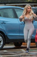 BIANCA GASCOIGNE in Tights Heading to Morrisons in Kent 12/21/2020