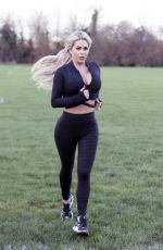 BIANCA GASCOIGNE Workout at a Park in Kent 12/26/2020