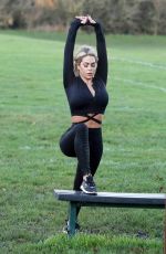BIANCA GASCOIGNE Workout at a Park in Kent 12/26/2020