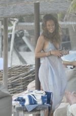 BROOKE BURKE in Bikini at a Beach in Tulum 11/28/2020